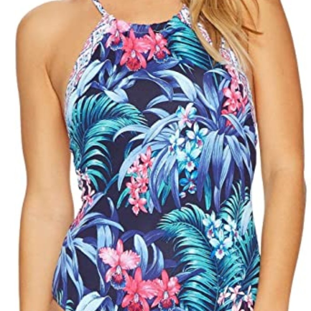Reversible Tommy Bahama High-Neck Swimsuit Size 10